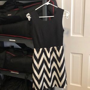Black & white Chevron dress